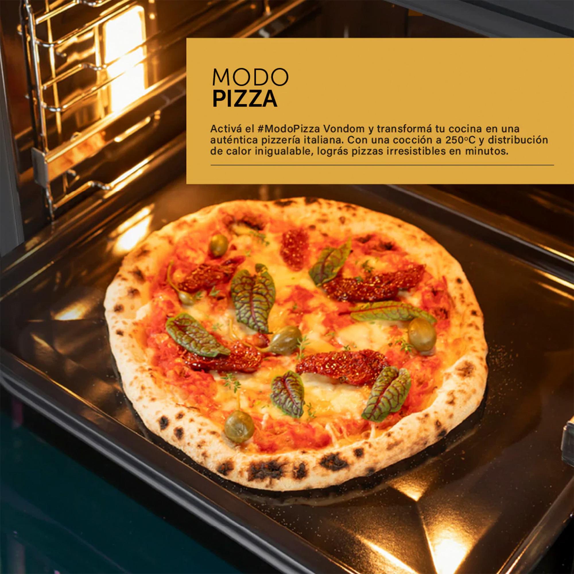 Horno Electrico Vondom Empotrable 60 Cm 73 Litros Negro